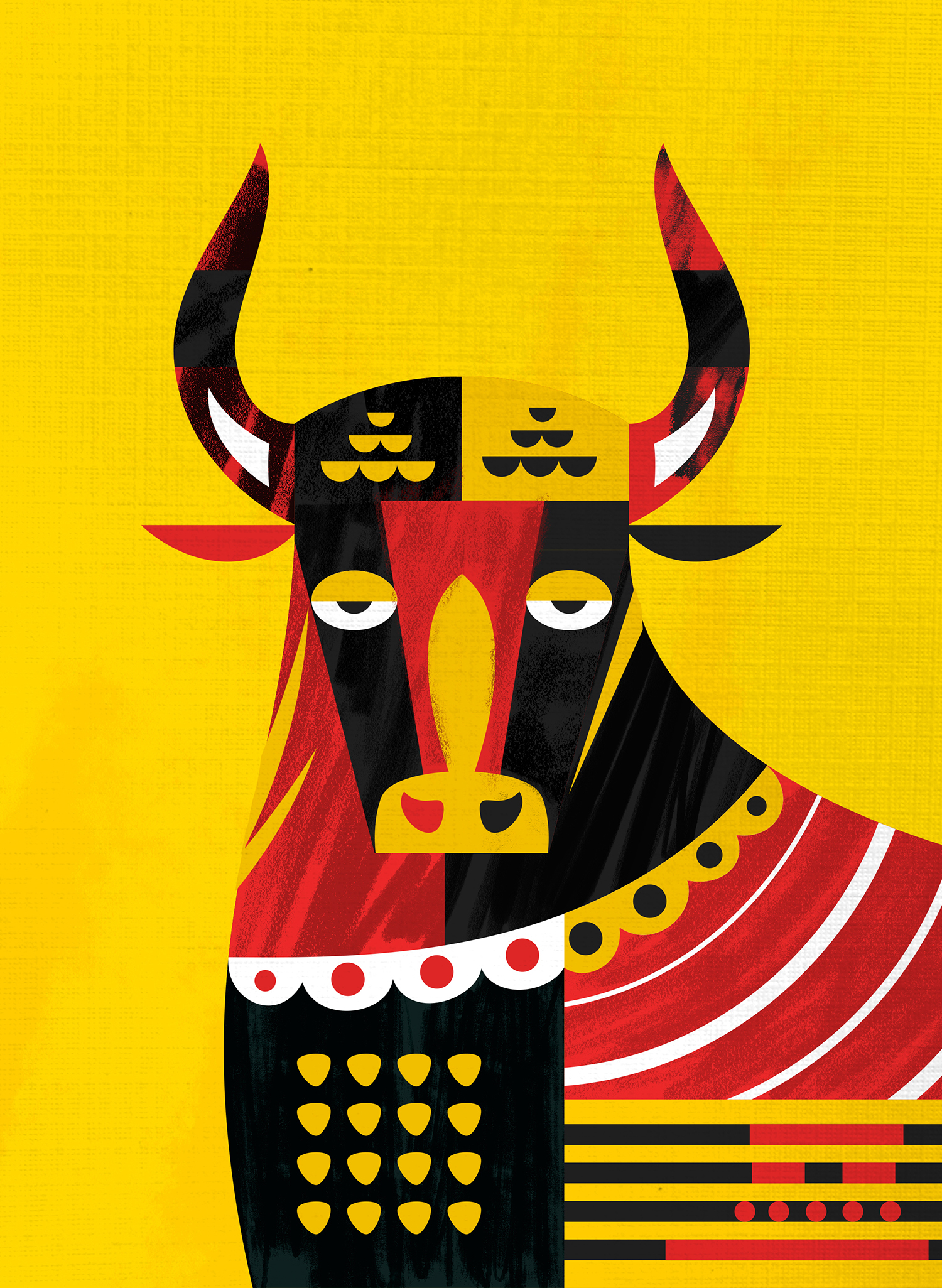 bull drawing