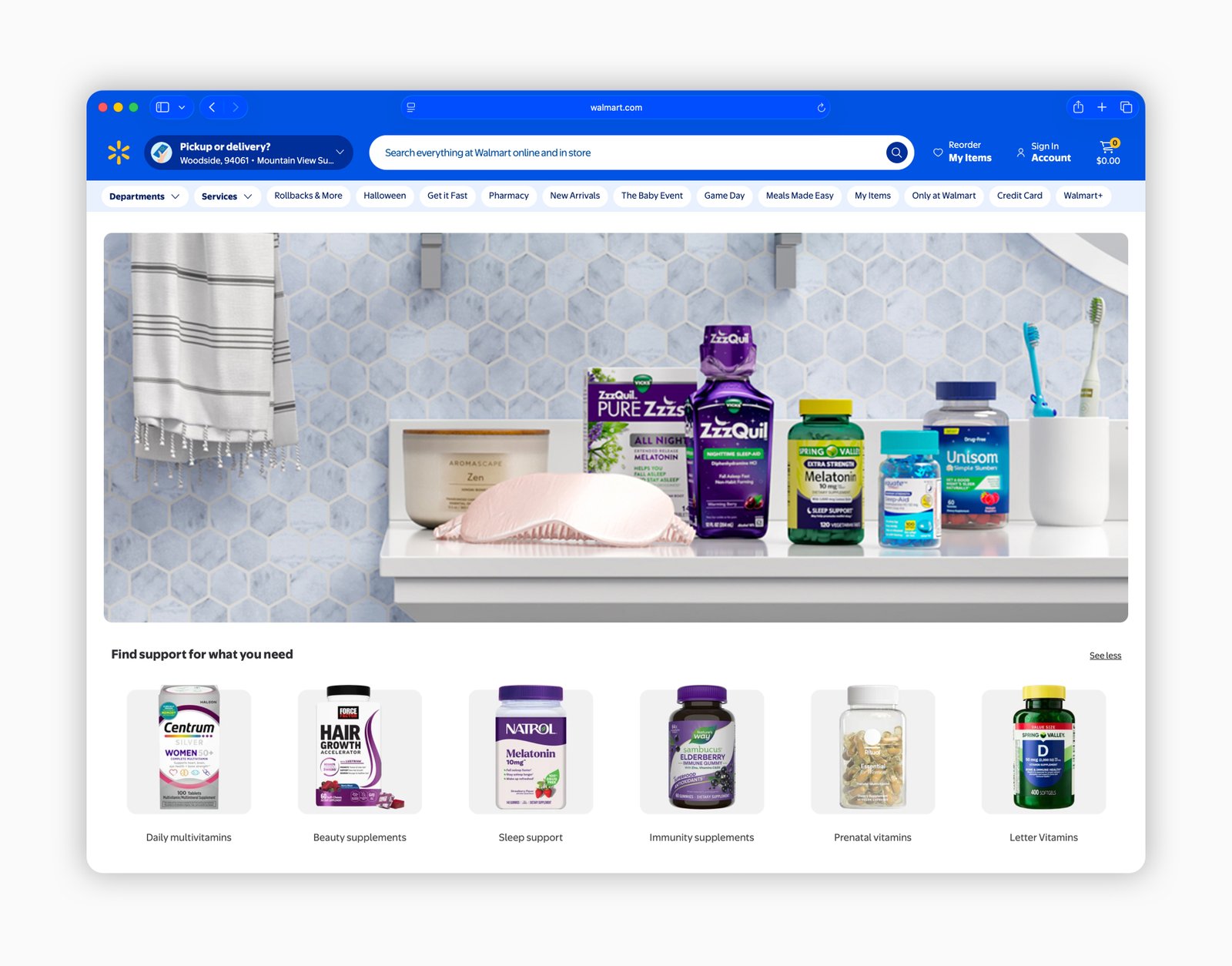 walmart home